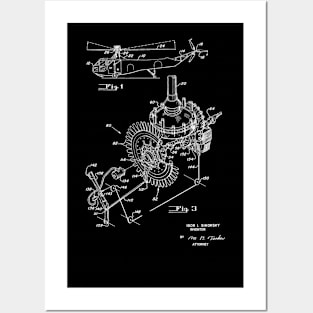 Combined Air Fan and Clutch for Engine Vintage Patent Hand Drawing Posters and Art